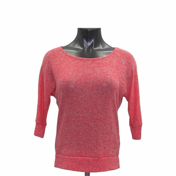 FOREVER 21 Dolman Sleeve Pink Knit Top Sz Small - Picture 1 of 9